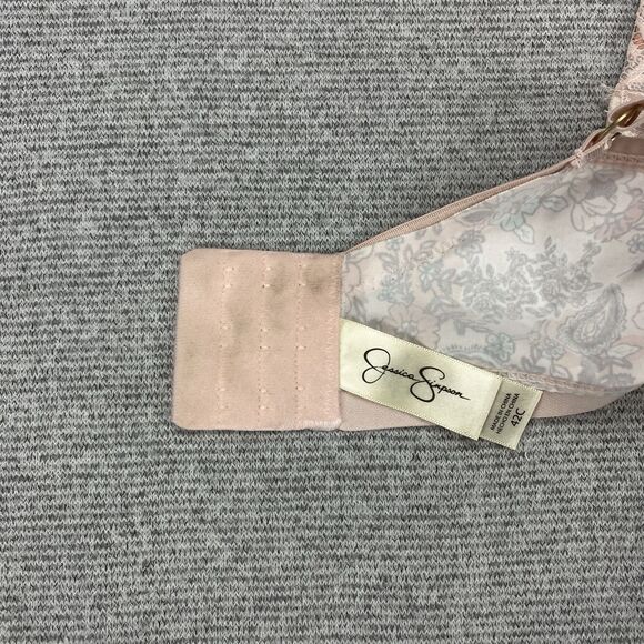 Jessica Simpson Ladies 42C Bra Floral Padded Underwire Adjustable Clasp Back - Picture 4 of 16